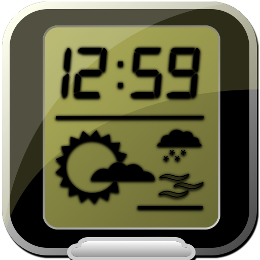 Dock Clock ⌚☀☾ alarm, weather, moon phases