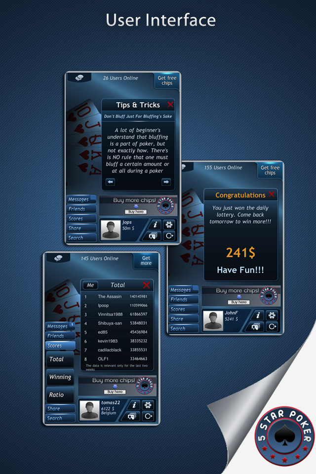 5 Star Poker free app screenshot 4