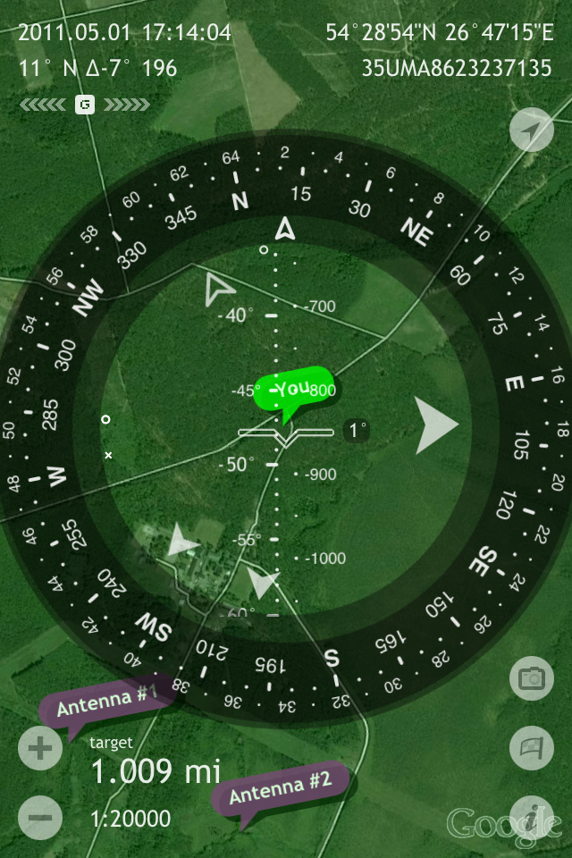 Commander Compass Lite ~ milspec compass, GPS tracker, maps free app screenshot 1