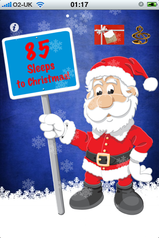 Sleeps to Christmas Lite - Christmas Countdown free app screenshot 1