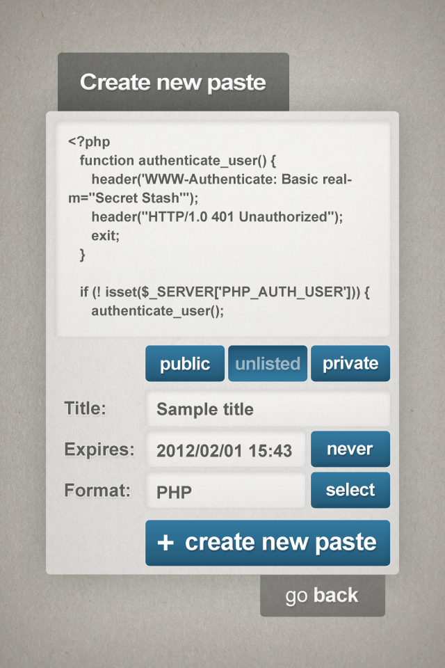 App Shopper PasteIt client (Social Networking)