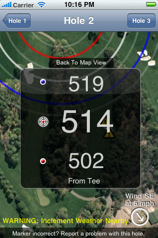 Golf GPS Navigator free app screenshot 2