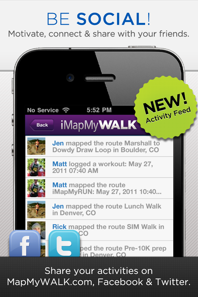 iMapMyWALK - walk, walking, pedometer, GPS tracking, calorie, training free app screenshot 3