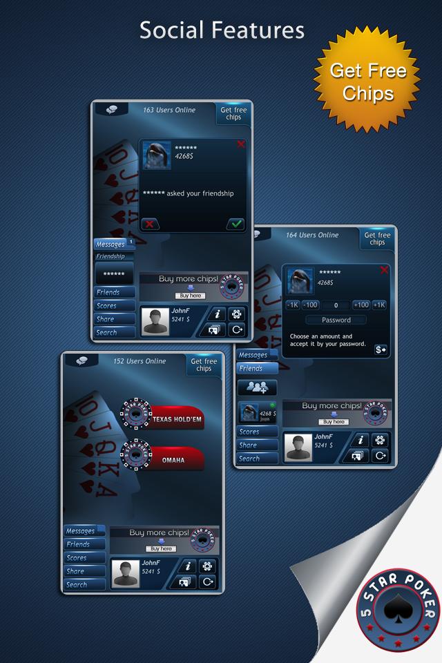 5 Star Poker free app screenshot 3