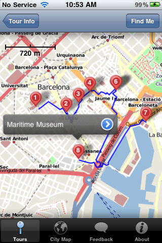 Free City Maps and Walks (470+ Cities) free app screenshot 4