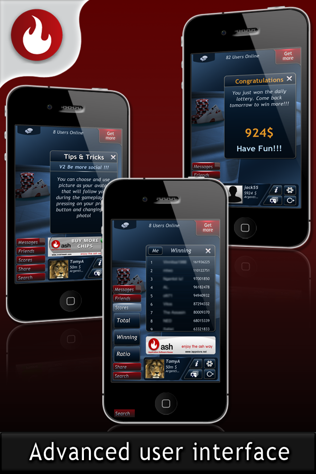 Live Texas Hold 'em Poker by A.S.H. free app screenshot 4