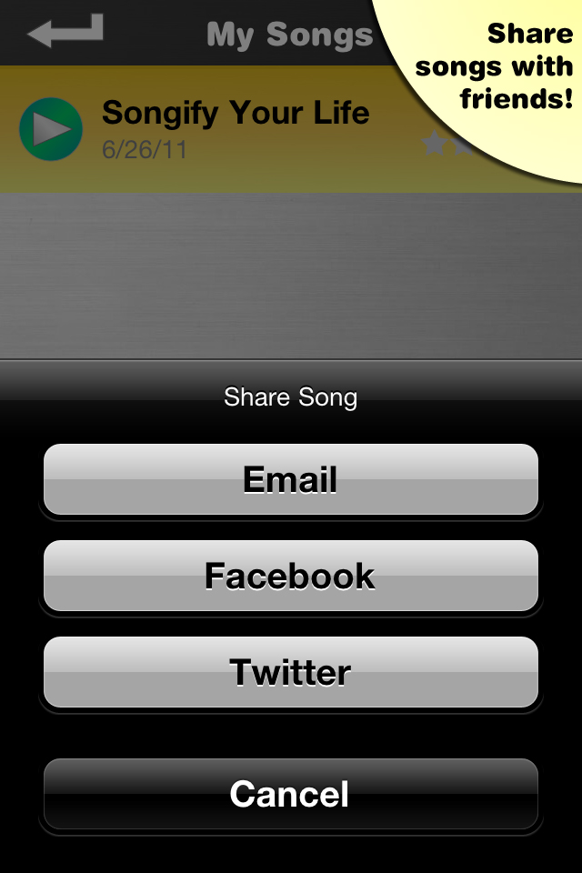 Songify, free app screenshot 4
