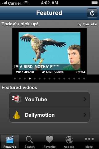 videWatch -Trend Videos, Search Video by Words, Manage YouTube Account- free app screenshot 1