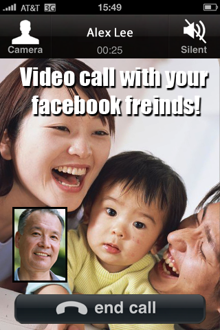 Video Call for Facebook Chat free app screenshot 1
