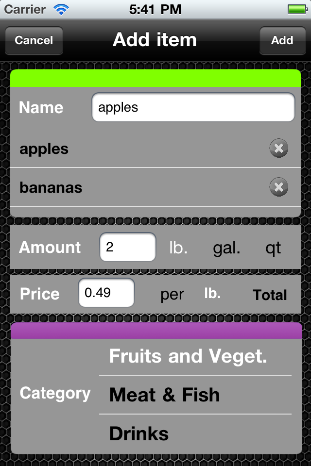 Shopping! (Grocery List)