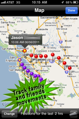 Phone Tracker for iPhones(Follow friends and family with your phone) free app screenshot 2