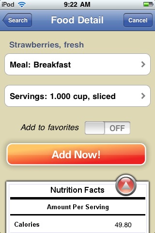 Diet & Food Tracker by SparkPeople free app screenshot 2