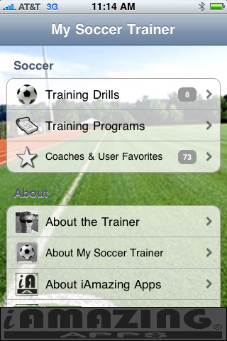 Soccer Trainer free app screenshot 1