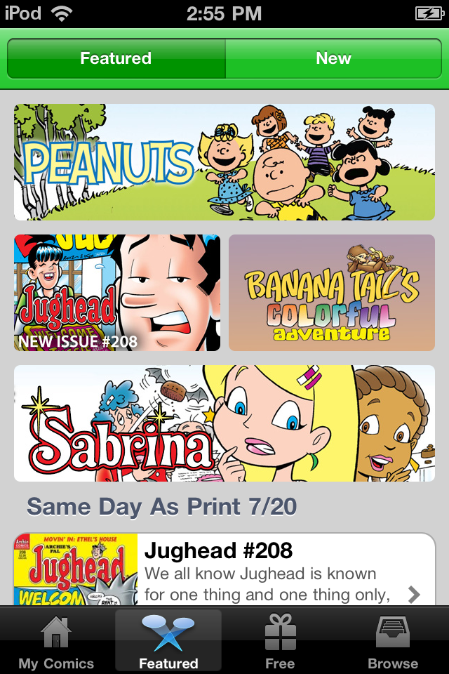 Comics4Kids free app screenshot 1