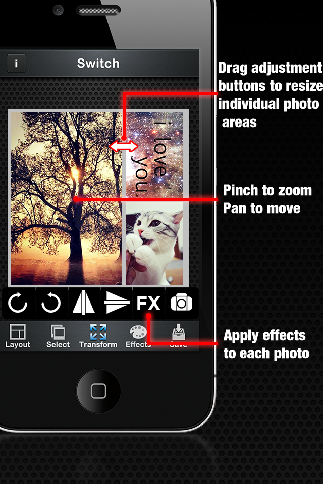 Collage Your Photo - the Best Photo Collage & Photo Frame & Postcards Manager