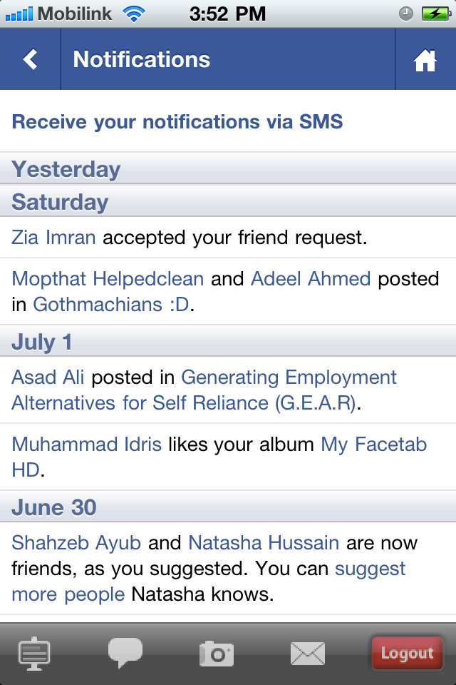 Facebook for iPhone - My Facetab free app screenshot 4
