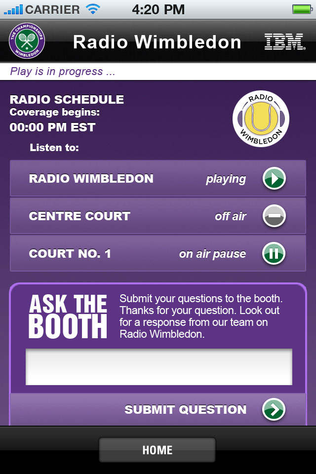 Wimbledon free app screenshot 3
