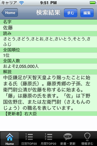 名字由来net