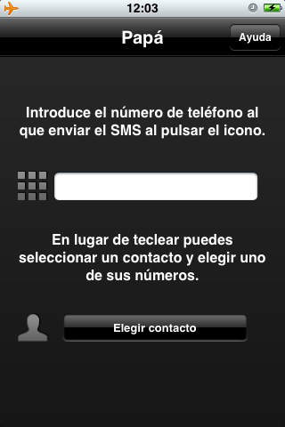 Captura de pantalla del iPhone 2