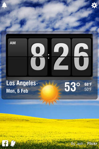 Flip Clock - Weather Alarm Clock and Nightstand for iPhone screenshot 2