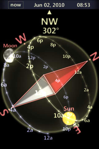 3D Sun Moon Compass 3GS