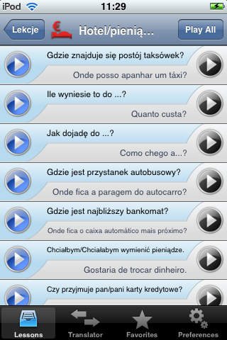 iSayHello Polish - Portuguese (Europe) screenshot 2