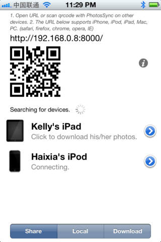 PhotosSync - Wifi Bluetooth screenshot 2