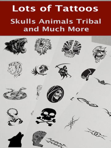 Tattoo Booth HD - Skull Tribal Animal Text Tattoos
