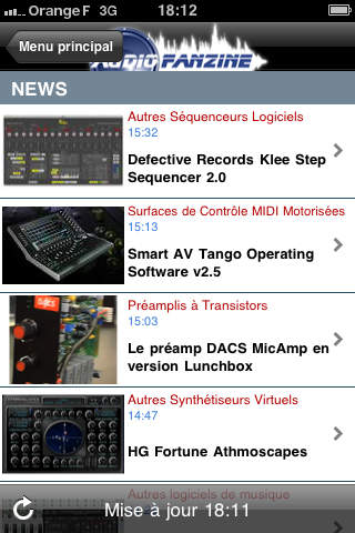 Audiofanzine screenshot 2