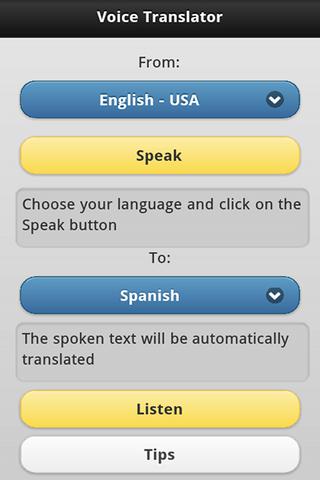 Talking Translator - Travel learn and speak english spanish many languages