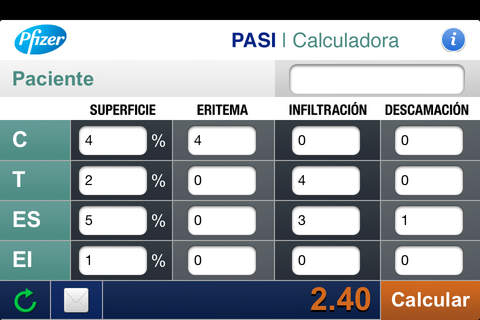PASI Calculadora screenshot 4