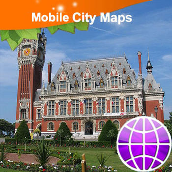 Calais, Dover, Folkstone, Ramsgate, Deal Street Map LOGO-APP點子