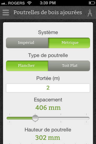 Calculatrices d’éléments de charpente en bois cecobois screenshot 2