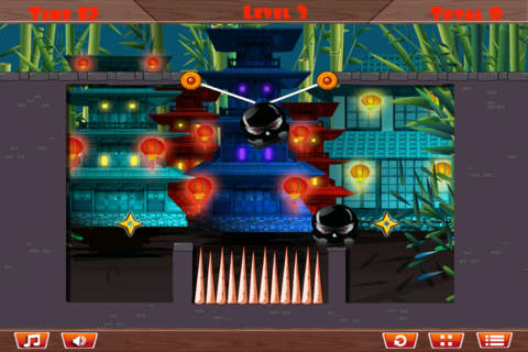 Ninja Master: Temple Training - Physics Swinging Action Puzzler  (For iPhone, iPad, iPod) screenshot 3