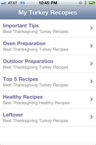 My Turkey Recipes screenshot 2