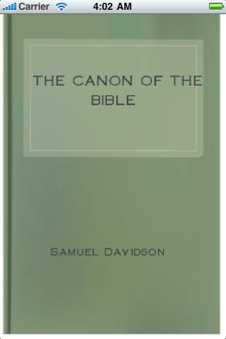 The Canon of the Bible by Samuel Davidson-iRead Series screenshot 2