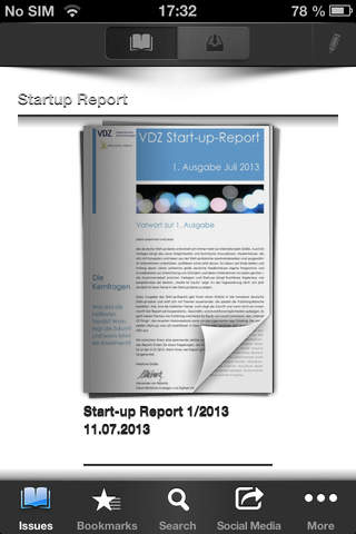 Startup Report screenshot 2