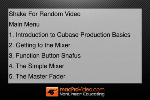 Course For Cubase 6: Production Basics screenshot 3