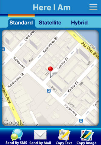 Here I Am (Send your location within a link, the receiver can view it in a map directly) screenshot 2