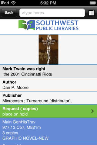 Southwest Public Libraries screenshot 3