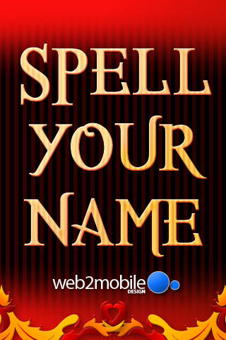 Spell My Name - R - Red and Gold screenshot 4
