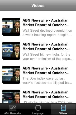 ABN Newswire screenshot 3