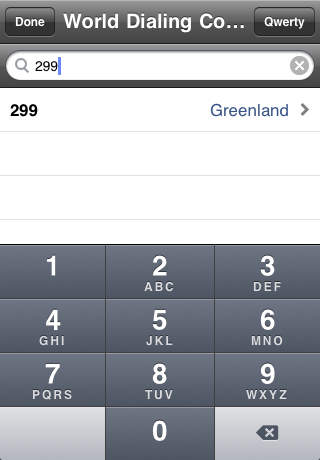 World Dialing Codes Free screenshot 2