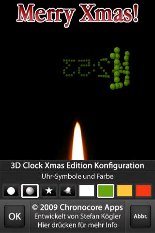 3D Clock - Xmas Edition screenshot 2