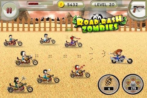 【免費遊戲App】RoadRash Zombies ( 3D Bike Racing and Shooting Games )-APP點子