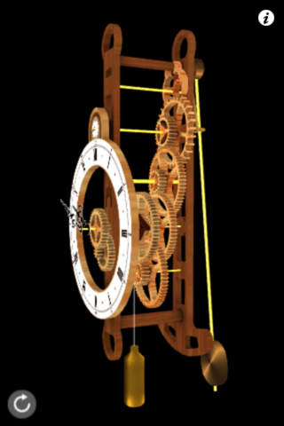 Wood Clock 3D screenshot 2