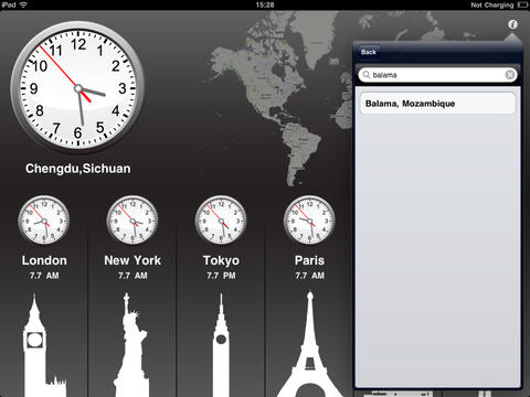 【免費工具App】Global Clock for iPad-APP點子