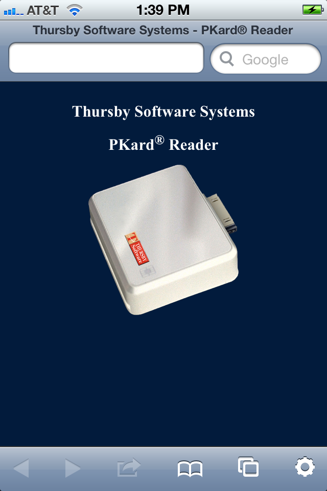 pkard reader for iphone