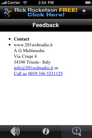 201webradio.it screenshot 3