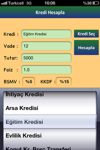 Kredi Bul & Hesapla Lite screenshot 2